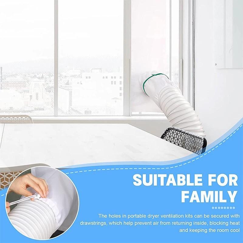 Portable AC Window Vent Kit, Sealing Window Kit,Vertical Window  Conditioner, Sliding Window  Conditioner For AC Unit Clothes Dryer for Bedroom Window