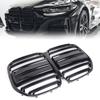 Glossy Black Car Front Bumper Kidney Grille For BMW 4 Series G22 G23 2-Door 2021 2022 2023 Racing Grille Upgrade Grill Cover