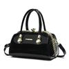 European And American Patent Leather Glossy Women's Bag  Large Capacity Women's Single Shoulder Crossbody Bag