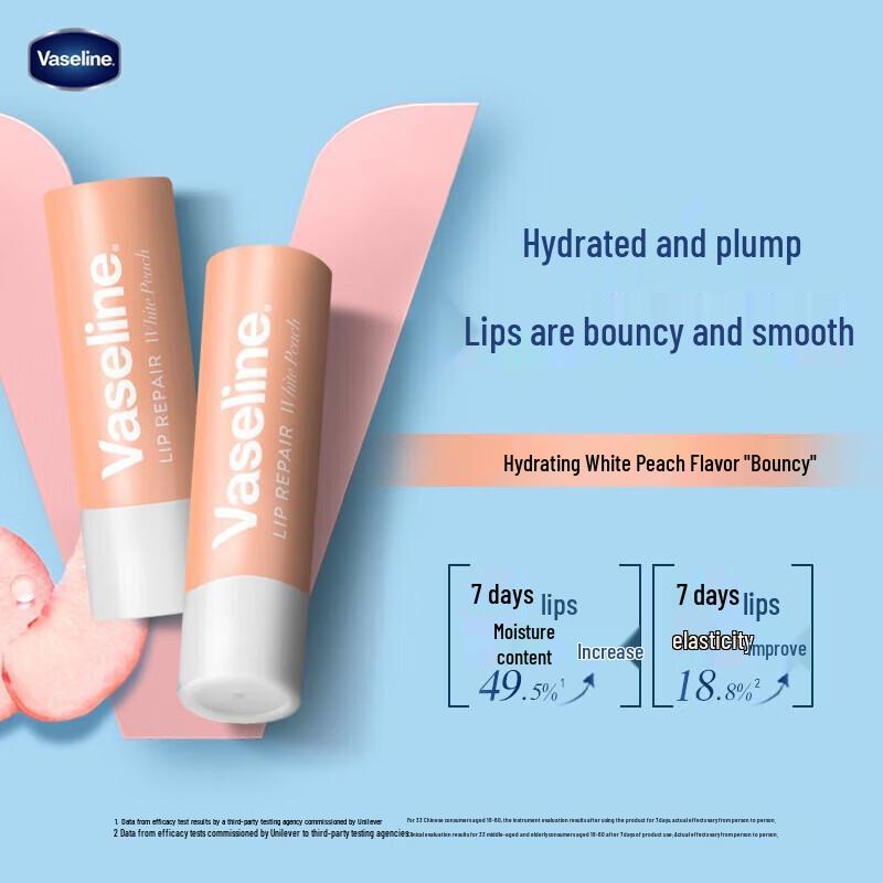 Vaseline Classic Repair Lip Balm (White Peach)
