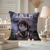 Anime EExperiments LLain Cushion Cover Antidustmite Pillowcase Invisible zipper silky short plush Sofa cushion cover