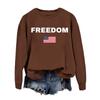 Women's Fashionable Casual Round Neck Loose Printed Long Sleeved Sweatshirt