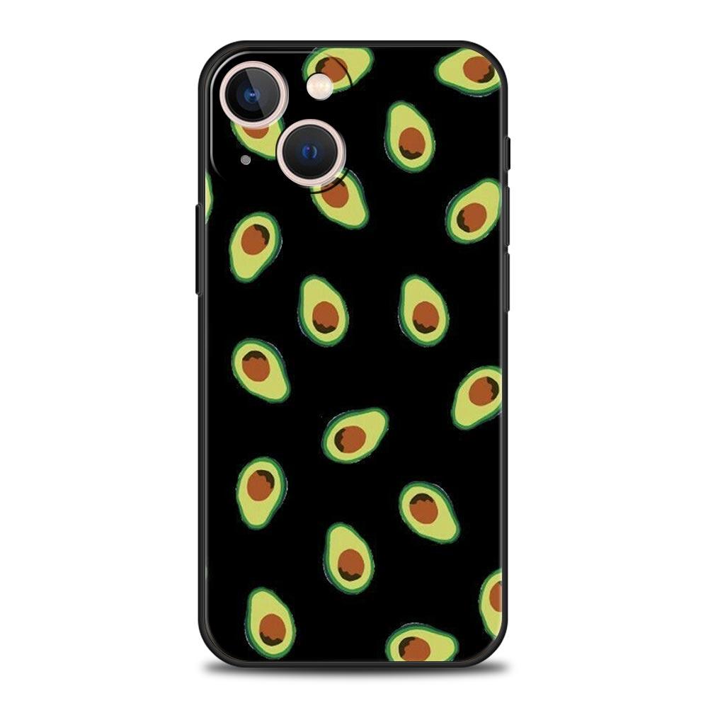 

Cute Avocado Phone Case Cover for iPhone 17 16 15 14 13 12 11 Pro Max 17 Air Plus Shockproof Soft TPU Shell Fundas Capas Coque iPhone 12 Pro