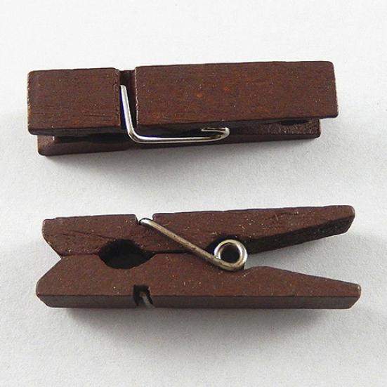20 Pcs Multi-color Wood Clothespins Wooden Laundry Clothespins Paper Craft Clip
