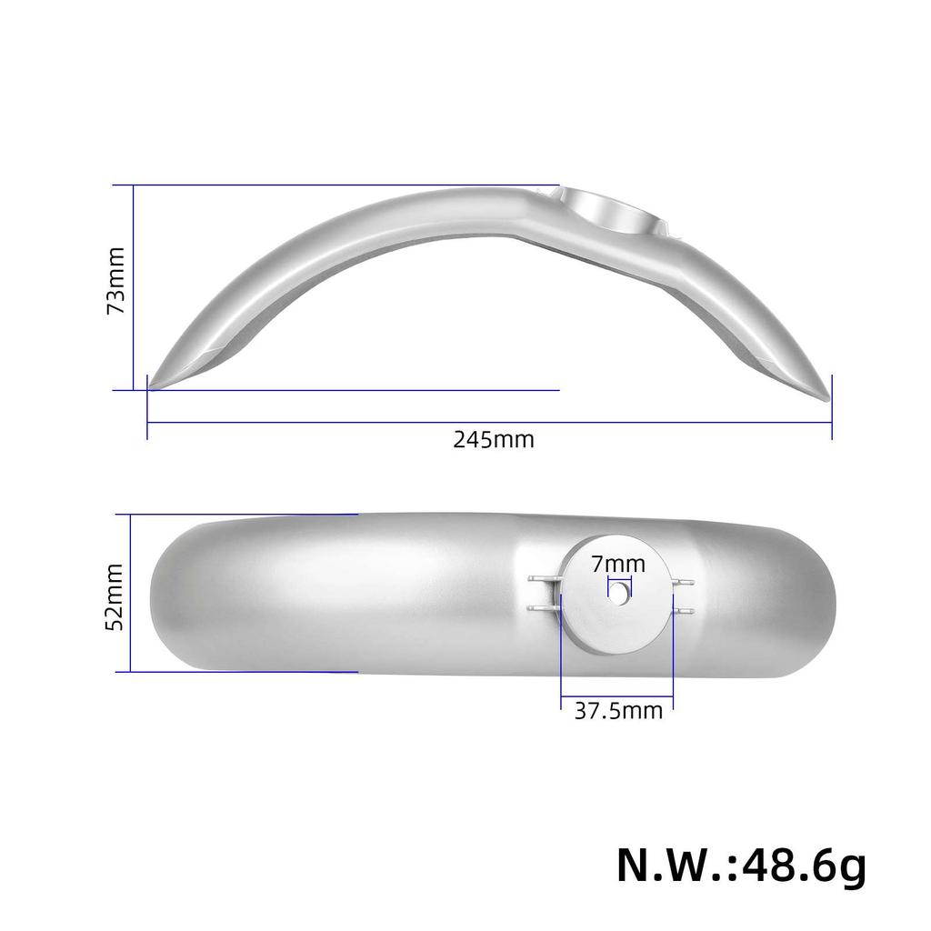 Xiaomi Universal Silver Front Fender (PRO/M365/1S)