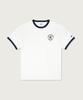 CHAMPION Graphic Print Ringer T-Shirt White