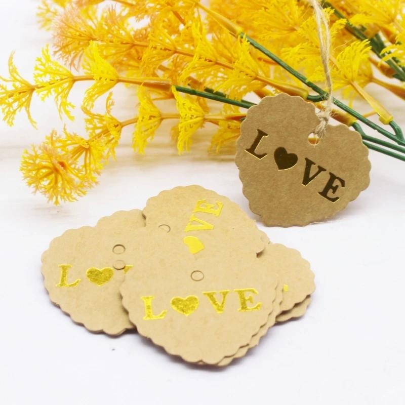 100TAG20MSTRING 4x5cm crafts/bakery/candy label