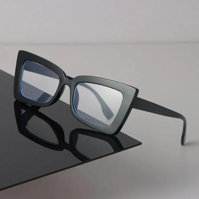 Square Anti Blue Light Eyewear Stylish Retro Classic Female Male Computer Gaming Eye Protection Plain Spectacles