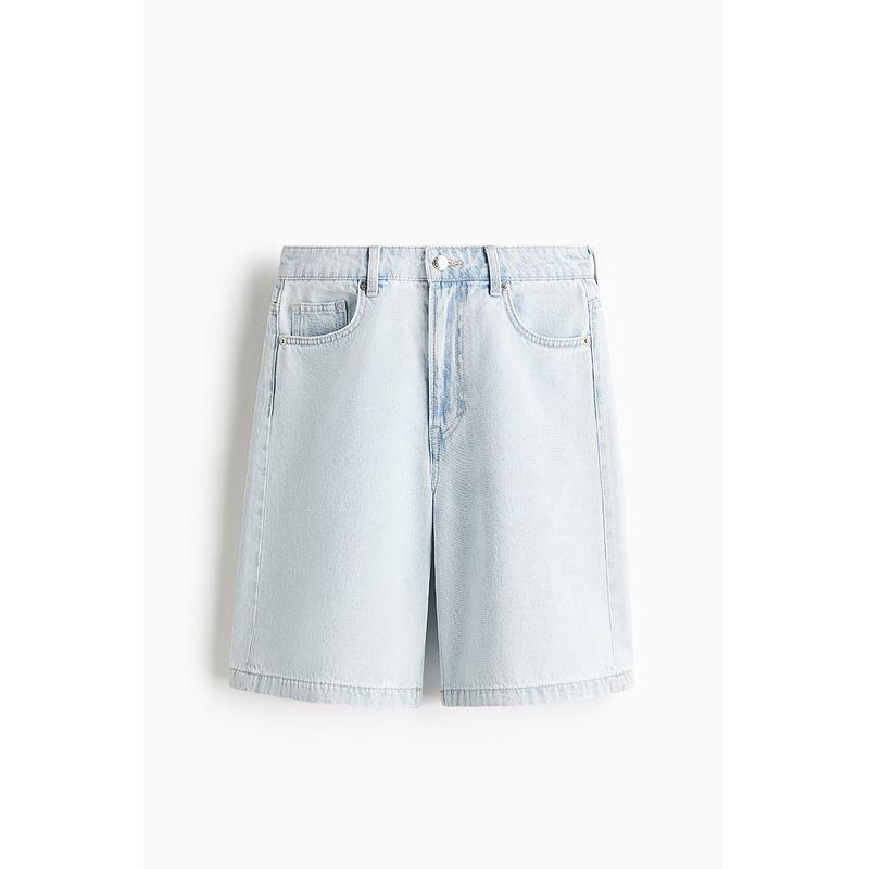 

HM Women s Jeans 2025 Summer New Arrival Bermuda American Style Fifth Jeans Shorts 1290170 Light denim blue 165/80(42)