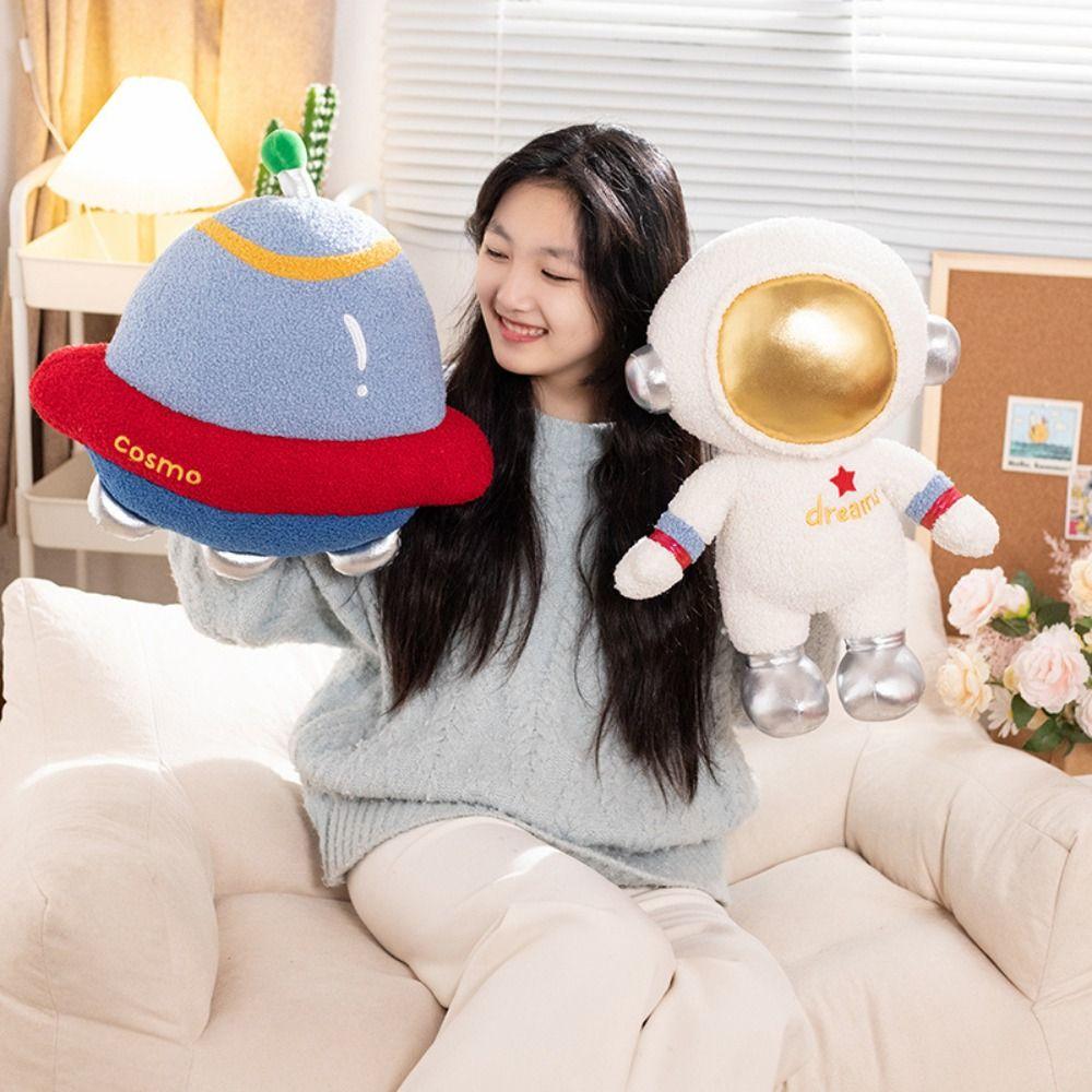 Toy UFO Rocket Plush Doll Astronauts Plush Toys Space Series Plush Toys Space Theme Stuffed Toys