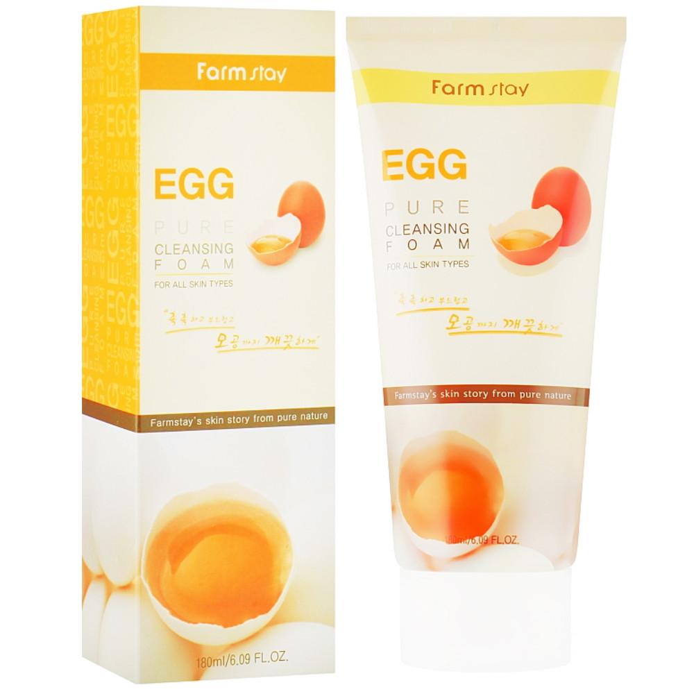 

Пінка для вмивання обличчя з яєчним екстрактом Farmstay Egg Pure Cleansing Foam 180 мл (8809469770248)