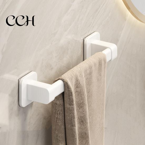 Self-stick Towel Rail Self-Adhesive Rack Hand Bar Strong Load-bearing Adhesive Shower Easy To Install Bathroom Wall Mounted Hanger