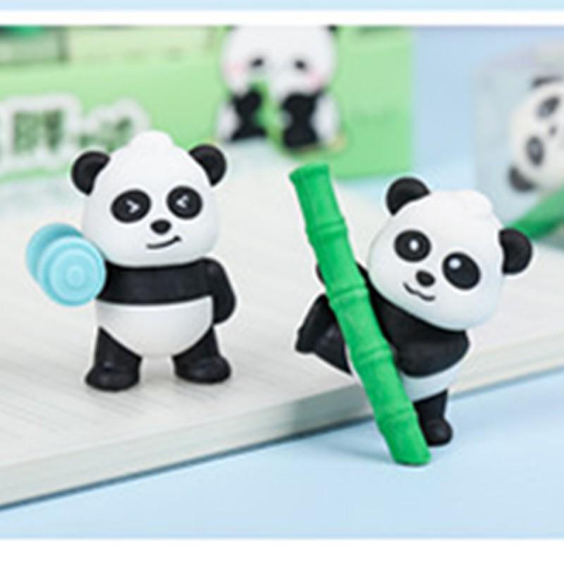 Cute Cartoon Panda Eraser for Kids - Detachable Gift and Prize for Students
