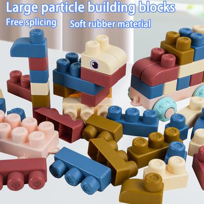 Soft Rubber Splicing Block Stem Set  Large Size Creative and Sports Skills Education Game  Perfect for Children