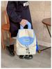 Kindergarten Color Block Backpack - Lightweight, Large Capacity for Boys and Girls