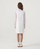 Covernat Woman Suspender Denim Dress Ivory