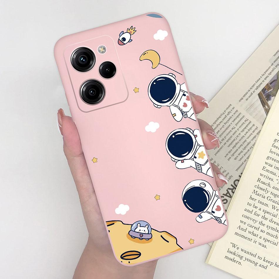 Silicone Case For Xiaomi Poco X5 Pro Pilot Bear Back Cover For POCOX5 X5Pro 5G Poco X 5 Pro Soft Matte Protective Phone Cases