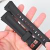 Gumowy Pasek do Casio F-201W F-201WA DB-36 WS-300 Męski Sportowy Wodoodporny Czarna Żywica Wymienny Bransoleta Pasek do Zegarka 18mm