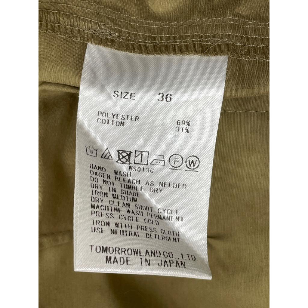 BACCA Khaki Shining Type Lighter Patch Pocket Pants Bottoms 36 khakiUsed