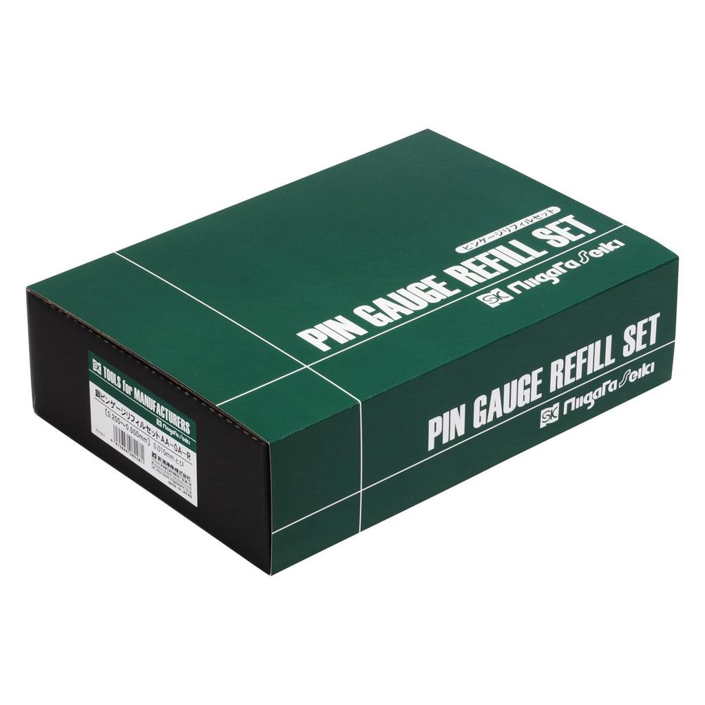 Niigata Seiki SK Made in Japan Steel Pin Gauge Refill Set 0.500-1.000mm (0.01mm Tobi) 51 Pieces AA-0B-R