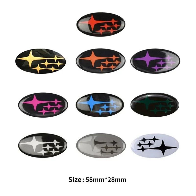 58x28mm Car Interior Steering Wheel Emblem Sticker for Subaru WRX XV BRZ FORESTER IMPREZA LEGACY OUTBACK STI TRIBECA WRC ASCENT WW111