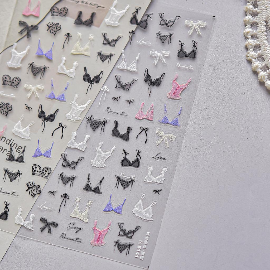 Goldfish in Bag 5D Nail Art Sticker Jelly Like Translucent Goldfish with Bubble Cute Aquatic Manicure Decal DIY