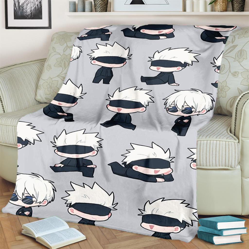 Jujutsu Kaisen Blanket Flannel Warm Comfortable for Bedrooms, Sofas, Beds, Chairs, Picnics, Travel