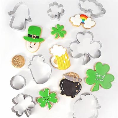 8Pcs Cookie Cutter Cookie Cutters Set Four Leaf Mould