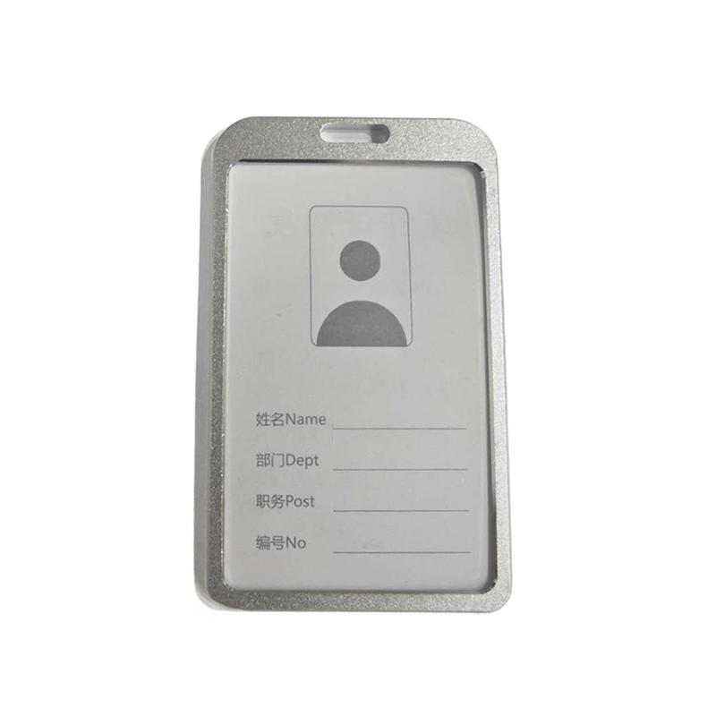 Metal Id Badge Card Holder Business Pass Tag Holder Office Supplies Card Holder