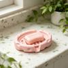 Soap Box, Cheese Shape with Removable Drain Layer, Quick Cleaning Anti-Slip Soap Holder, for Bathroom Countertop