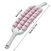 Portable Three-row Yoga Massage Stick Curved Non Slip Fascia Stick Massage Roller for Training Muscle Relaxation Body