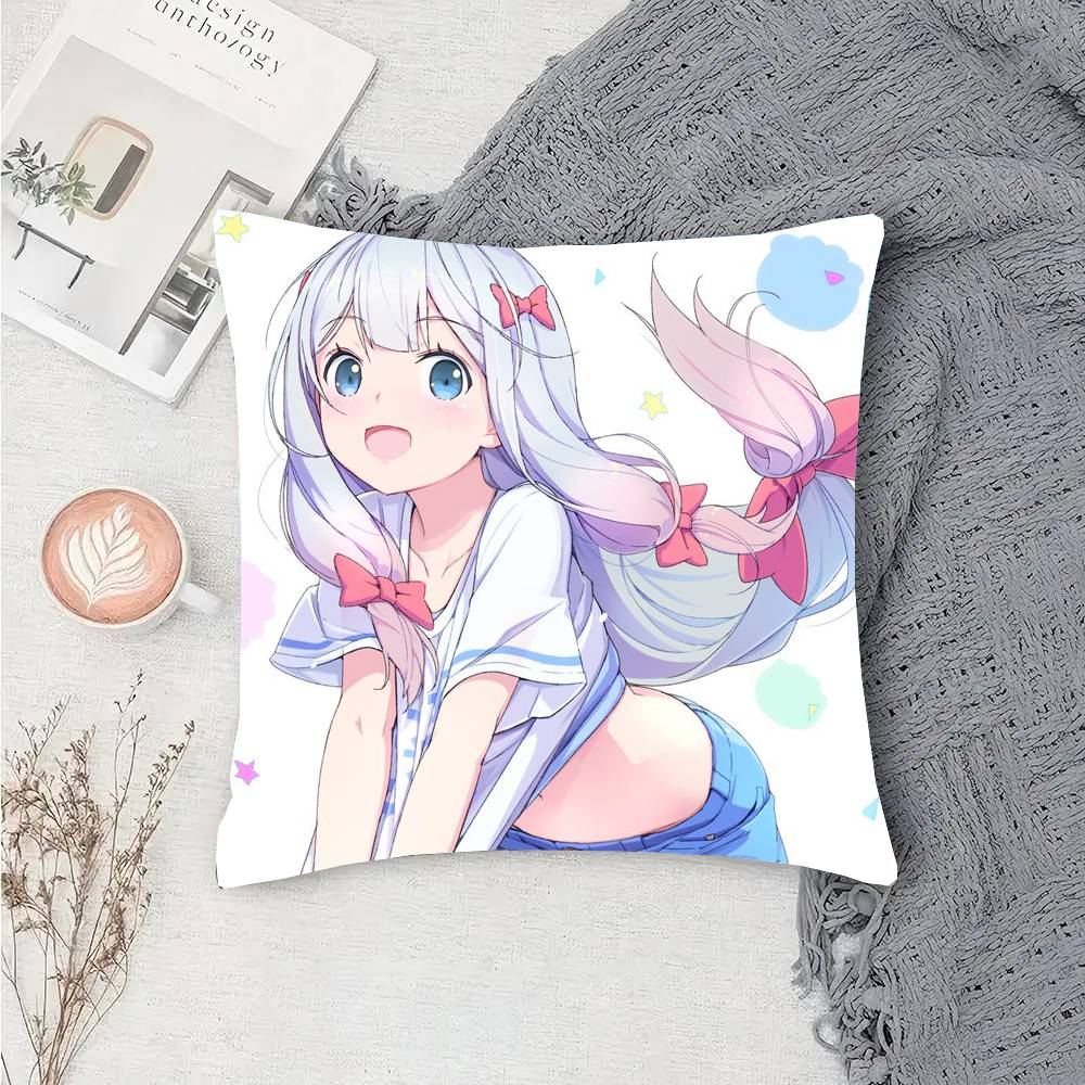 

Anime Eromanga Sensei Pillow Case Sofa Cushion Cover Room Home Decoration 12x12Inch