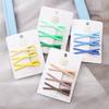 Dopamine Korean Minimalist Milk Coffee Hairpin for Women - Seamless Edge Side Bangs Clip for Frizzy Hair