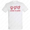 Love Love Shirt Funny Gay Free Equal LGBT Homosexuality Pride Month Gift Tops Simple Casual All Match High Quality Cotton Tee