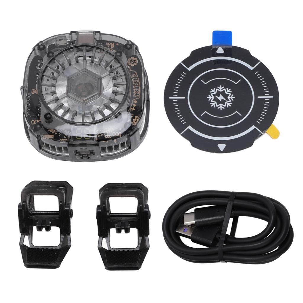 Magnetic Phone Cooler 5000rpm Semiconductor Radiator with Temperature Display 3 Gears Adjustable
