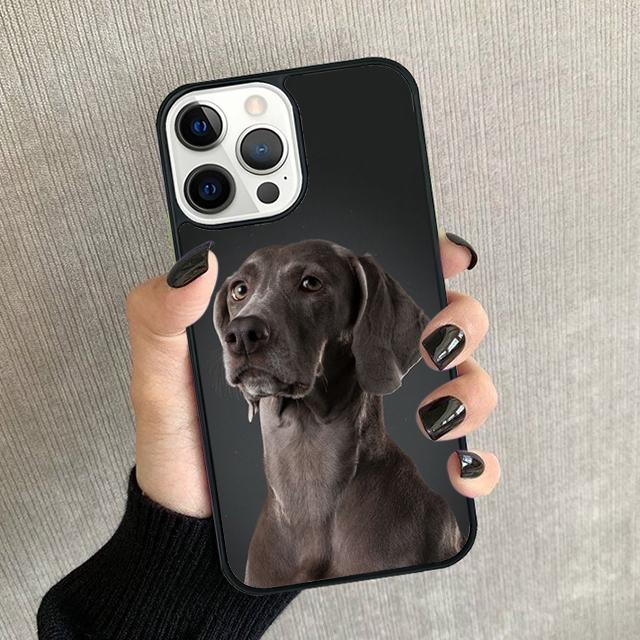 Weimaraner Dog Phone Case For iPhone 17 Air 16 15 14 Plus 12 13 Pro Max Soft Bumper Shell Cover Coque