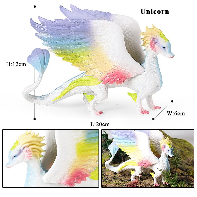 Oenux Simulation Dinosaur Bayala Dragon Tree Monster Bat Demon Basilisk Animal Model Action Figures Pvc Collection Kid Toy Gift