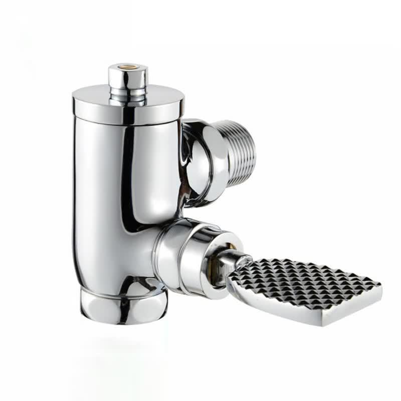 Honggong Brass 90-Degree Foot Pedal Toilet Flush Valve DN20