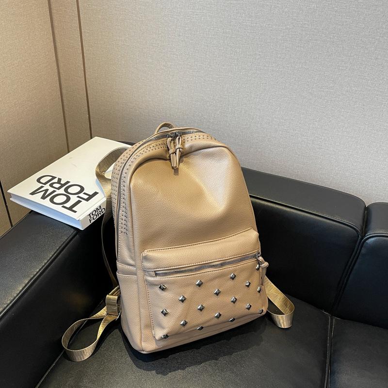 Винтажный Оранжевый Однотонный Женский Рюкзак, Новый Стиль, Рюкзаки, Женские Сумки