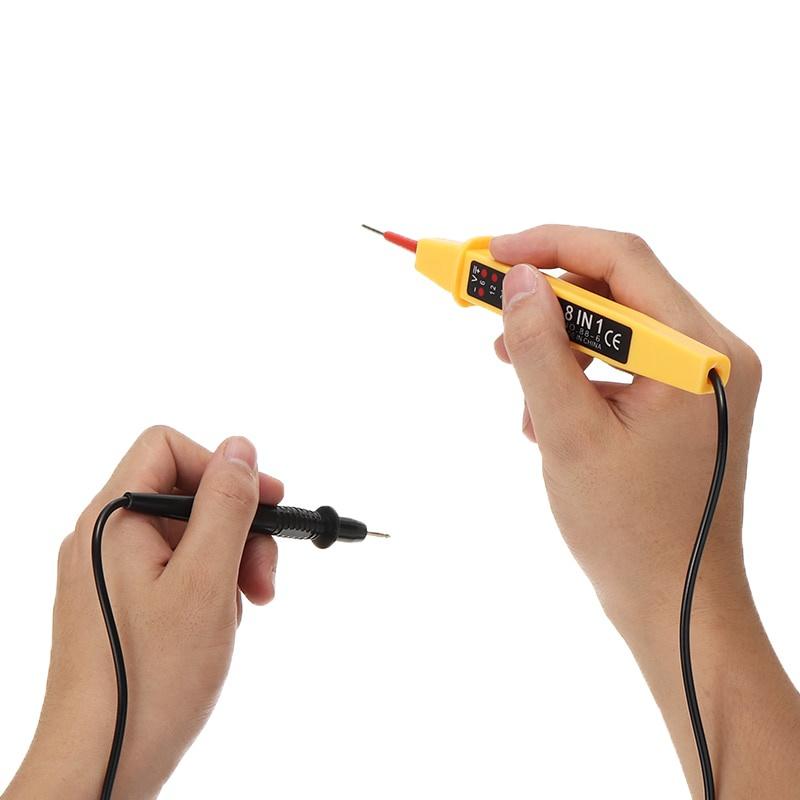 High Quality 8-In-1 Voltage Tester Auto Car Voltage Test Pen AC DC 6-380V Electrical Instruments Tester Detector