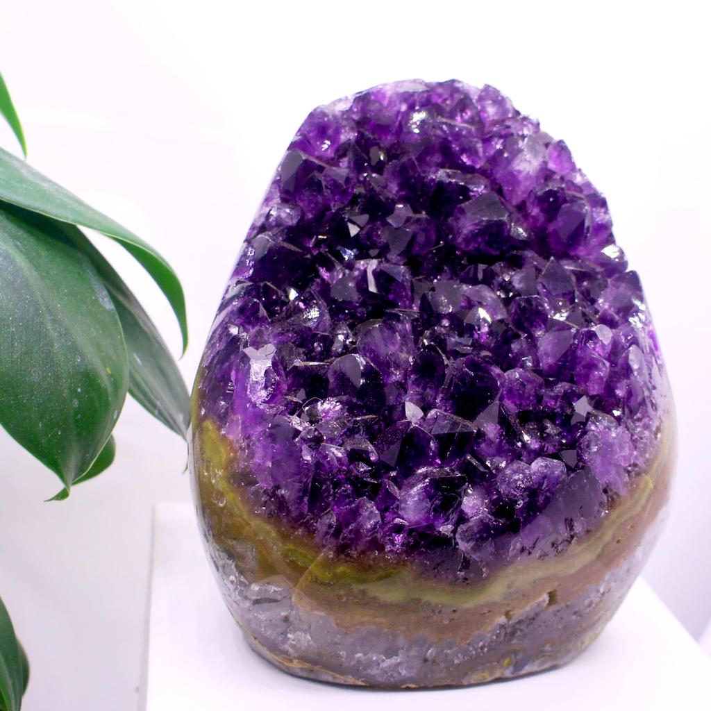 Amethyst Natural Carefully Purple Rough Power Feng Ideal for Interior Decoration [TANAKA YA] Cluster, Stone, Selected, High-Quality, Approx.