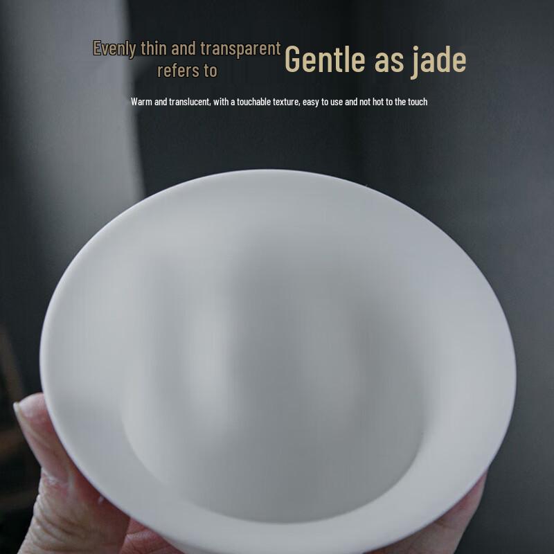 Tuopai 11-Piece Mutton-Fat Jade Porcelain Tea Set