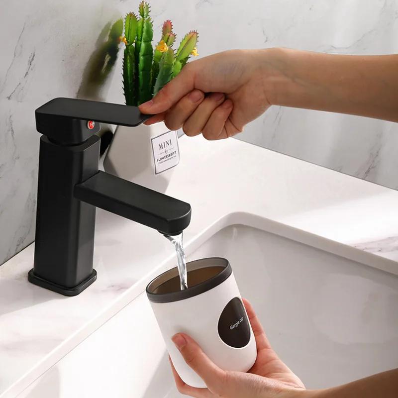 Suport de depozitare pentru pahare pentru periuță de dinți de uz casnic din plastic nordic, cuplu portabil, de călătorie, cești pentru apă de gură, cană cu apă, accesorii pentru baie