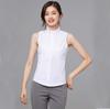 Women's Versatile Cotton Ruffle Stand Collar Dickey - Sleeveless Base Shirt Tank Top