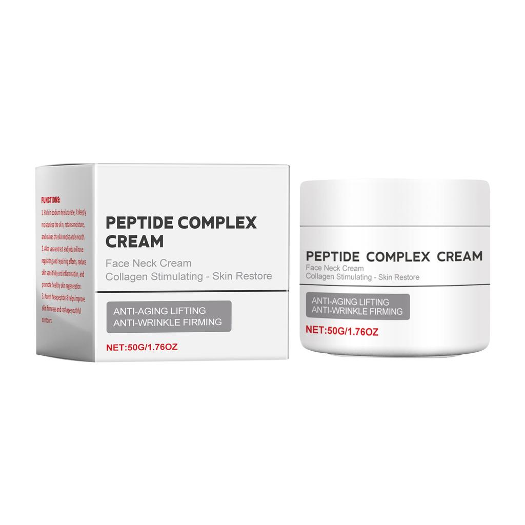 Peptide Cream,Face Moisturizer Cream,Anti-Wrinkle Cream,sodium Hyaluronate Deeply Moisturizes, Joba Oil,Acetyl Hexapeptide-8 Improve Skin Firmness,50g