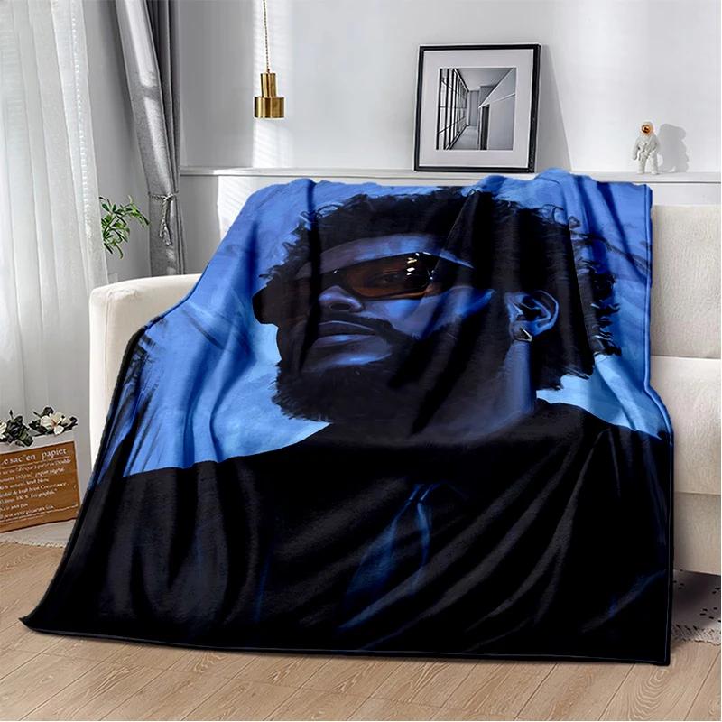 3D The Weeknd X.O R&B Singer Blanket,Soft Throw Blanket for Home Bedroom Bed Sofa Picnic Travel Office Cover Blanket Gift Kids