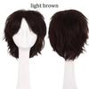 S-noilite Synthetic Short Wig Blue Brown Black Women Men Cosplay Costume Party Head Wigs Hair