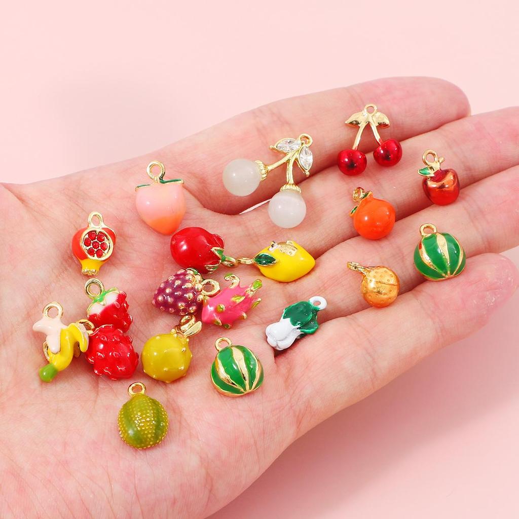 2 STK kobberdryppende fruktanheng for å lage smykker DIY armbånd halskjede øredobber funn