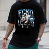 Ecko Rhino City Logo Design Motorcycle T-shirt Summer Cotton Short Sleeve Casual O-Neck Unisex