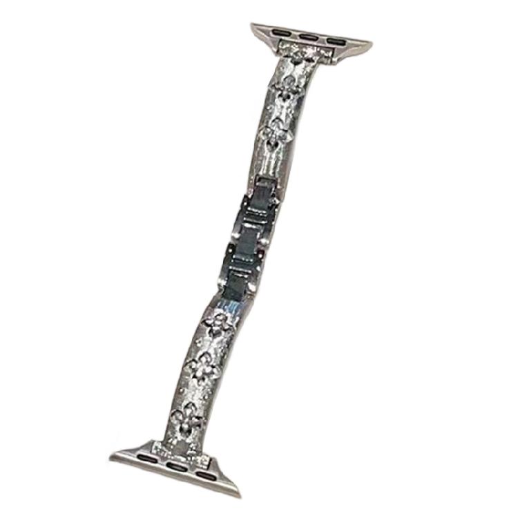 Quick Change Metal Watch Straps with Crystal Detailing for 38/40/41/42/44/45/49mm Multiple Device Size